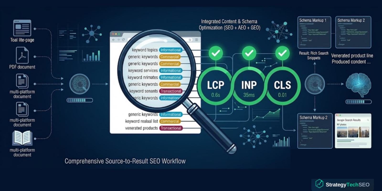 Core web vitals in 2026 dashboard showing LCP INP and CLS performance gauges with passing scores